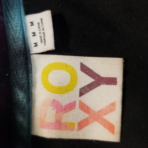 Vintage Roxy Logo Tie Dye Design Jacket Sz Medium - Picture 7 of 11